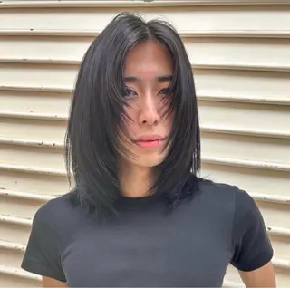 セミロング カラー ハイトーン/パーマ/ メンズ / 櫻本🌐のヘアスタイル