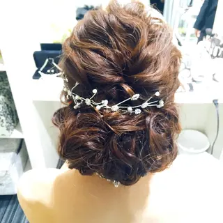 セミロング ヘアアレンジ 石丸 洋子のヘアスタイル