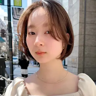 セミロング カラー 🌱小顔ヘア/ボブ ミディアム/双葉🌱のヘアスタイル