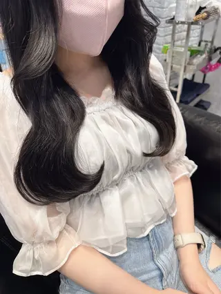 セミロング sayaka 池袋店/カットモデルのヘアスタイル