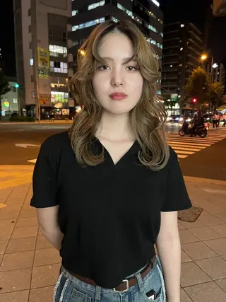 ロング カラー sliver ・siki /YUIのヘアスタイル