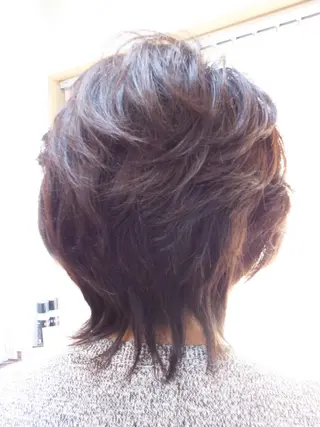 ミディアム カラー 山田 達也のヘアスタイル