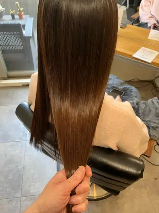 セミロング カラー OFF YUYAのヘアスタイル