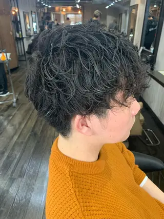 パーマ メンズ 韓国風艶髪✨ 高松静香☑️のヘアスタイル