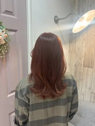 セミロング カラー 上村 七海のヘアスタイル