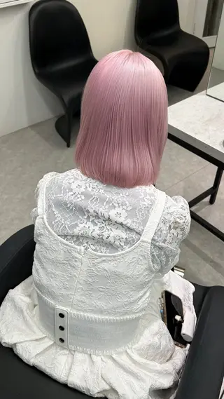 ショート カラー 💍モテる艶髪 透明感カラー💖のヘアスタイル