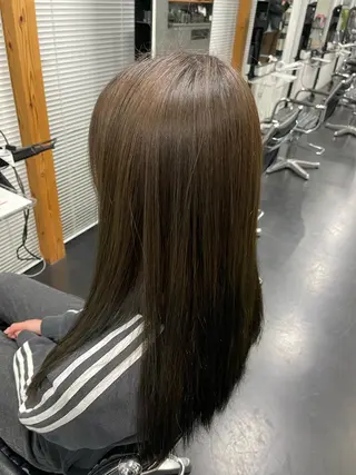 ロング カラー inchelsea ririkaのヘアスタイル