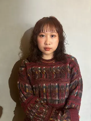 セミロング パーマ パーマ/ボブ,ロング ヤマシタミウ🌀のヘアスタイル