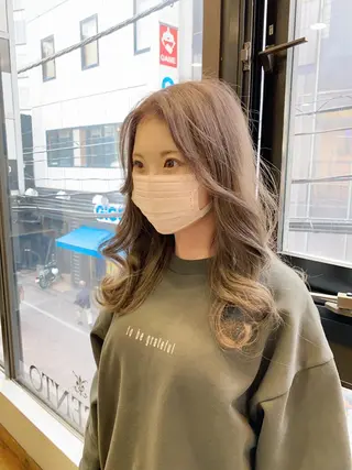 ロング カラー 韓国ヘア🇰🇷 スズキのヘアスタイル