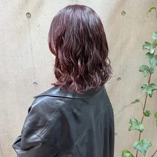 ミディアム パーマ 大橋 芽衣のヘアスタイル