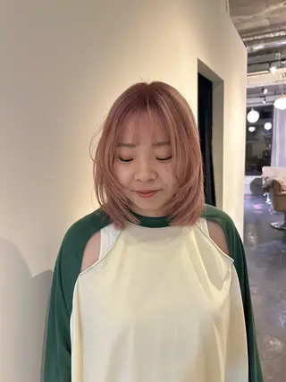 ミディアム カラー はな SPURのヘアスタイル