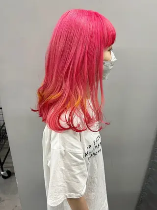 セミロング カラー 【痛くないブリーチ】 野村友大のヘアスタイル