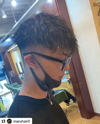 ショート カラー パーマ メンズ 🩷Eny terrace🩷のヘアスタイル