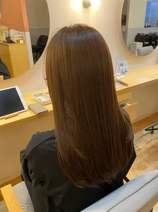 ロング カラー 艶カラー／ストレート かとうゆうき🍯のヘアスタイル