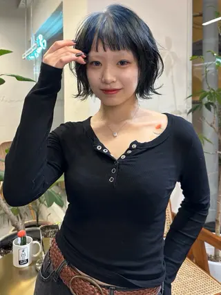 ショート カラー ハイトーン×似合わせ 🌱中川慎之介のヘアスタイル