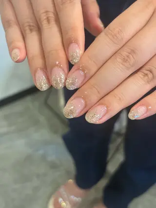 ネイル 本町🤍ちゅるん 自爪育成✨🤍のネイルデザイン