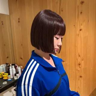 ショート カラー スキバサミを使わない カット🌼唯🌼のヘアスタイル