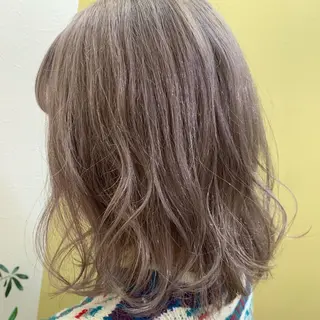 ミディアム カラー hub hair レイヤー/透明感のヘアスタイル