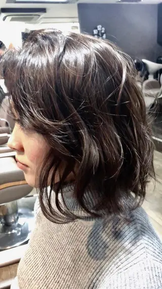 ミディアム カラー pep natsumiのヘアスタイル