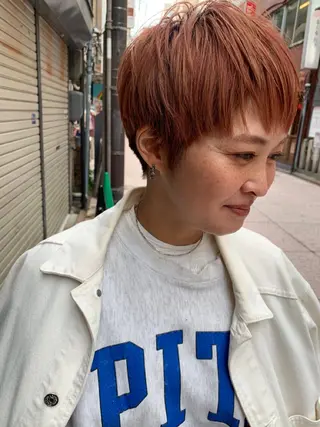 ショート カラー 落合 優樹のヘアスタイル