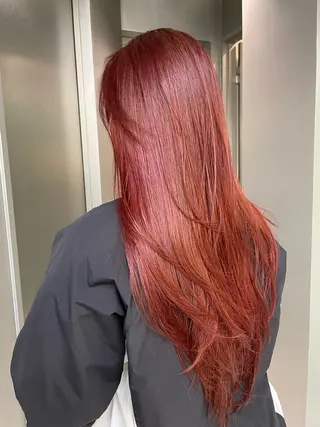 ロング 🫧バレイヤージュ/ ハイトーン/ミズキのヘアスタイル