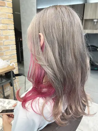 セミロング LucksiMie ginza 明松のヘアスタイル