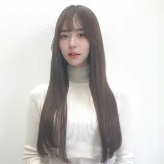 ロング カラー ヘアアレンジ 湯浅 直樹のヘアスタイル