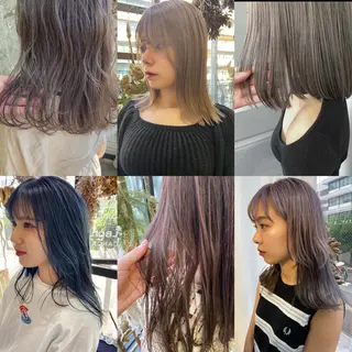 セミロング カラー 松尾太樹 【pia】福岡美容室のヘアスタイル