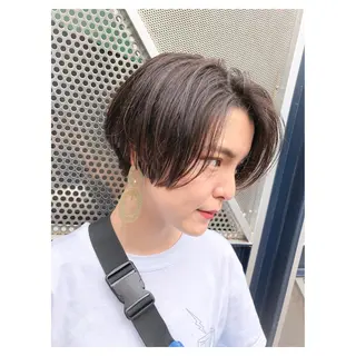 ショート カラー センスをお届けします 大谷将生infpのヘアスタイル