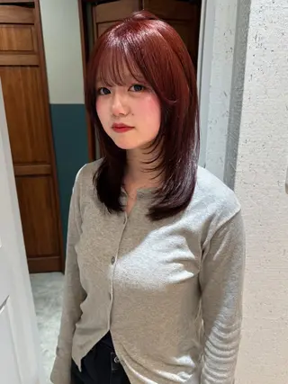 ミディアム カラー mai / linoah˚✧のヘアスタイル