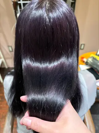 セミロング カラー AIRFLOW所属・韓国ヘア ユイカのヘアスタイル