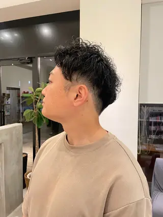 パーマ メンズ 隈本 利恵子のヘアスタイル