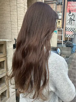 ロング カラー 【aini天王寺】 𝐚𝐢𝐫𝐢✂︎のヘアスタイル