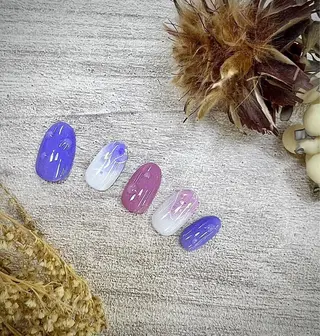 ネイル ⭐︎休業中の練習⭐︎ JNA認定講師髙橋のネイルデザイン