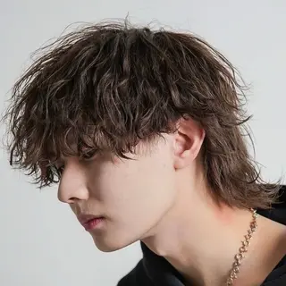ショート パーマ ダブルカラー/ メンズパーマ🫧中村のヘアスタイル