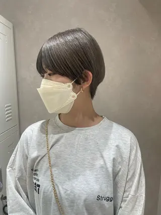 ショート カラー ヘアアレンジ 早瀬裕之 パーマのヘアスタイル