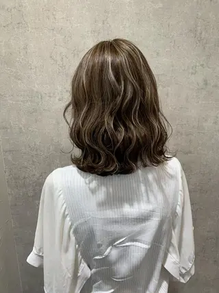 セミロング カラー お悩み、似合わせ提案 将真のヘアスタイル