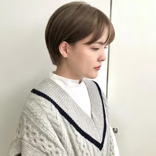 ショート カラー ヘアアレンジ メンズカット /パーマ🍀田畑玖音のヘアスタイル