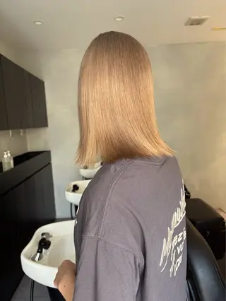 ミディアム カラー 吉武 茂暉のヘアスタイル