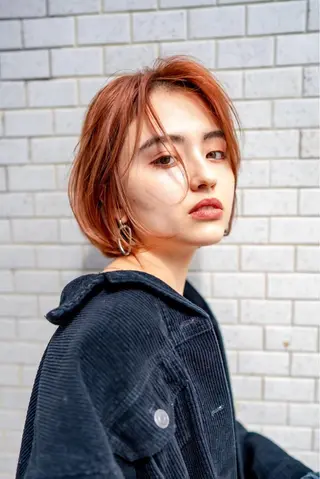 ショート カラー 10月限定モニター 髪質改善美髪矯正のヘアスタイル