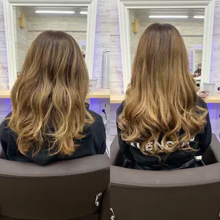 ミディアム カラー ヘアアレンジ LAVENDIA 初音のヘアスタイル