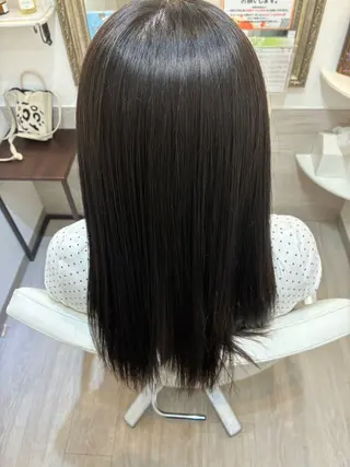 ミディアム ✨透明感カラー✨ ☘️くすみカラー☘️のヘアスタイル