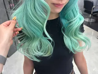 ロング カラー ヘアアレンジ ハッシュカット/ ミルクティー/ みうのヘアスタイル