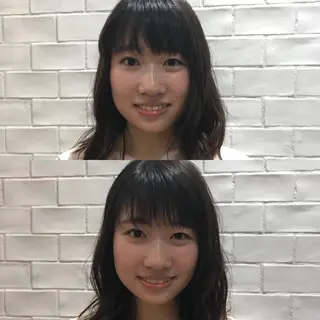 セミロング 韓国ヘア×髪質改善 ⭐️谷遼平⭐️のヘアスタイル