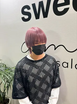 カラー 🐺YuTo🐺レイ ヤー/ハイトーンのヘアスタイル