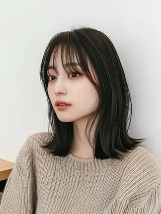 ミディアム 【美ボブ.艶カラー. 梅田茶屋町】midoのヘアスタイル