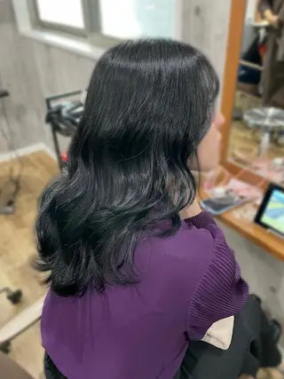 ミディアム 韓国𝐻𝑎𝑖𝑟 🇰🇷🖤ハラのヘアスタイル