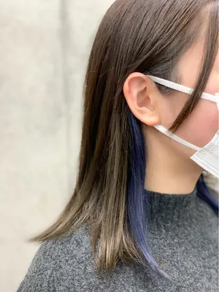 ミディアム カラー 原宿アンリ 山下卓也のヘアスタイル