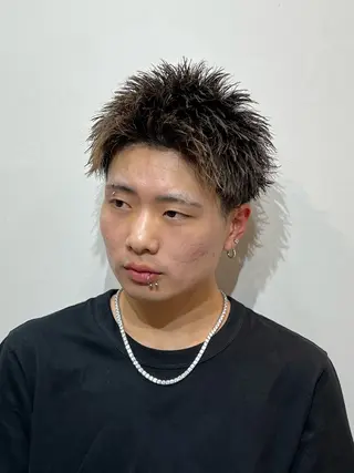 ショート メンズ メンズ特化パーマ &カラー🔥小倉大和のヘアスタイル