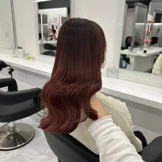 セミロング カラー Over hair_ misakiのヘアスタイル